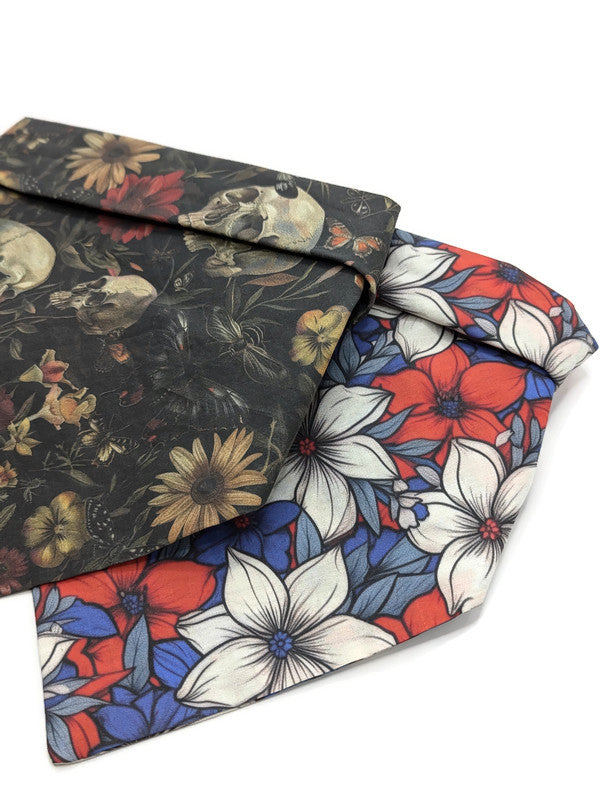 2 Bandana Bundle pack - Skulls and Floral
