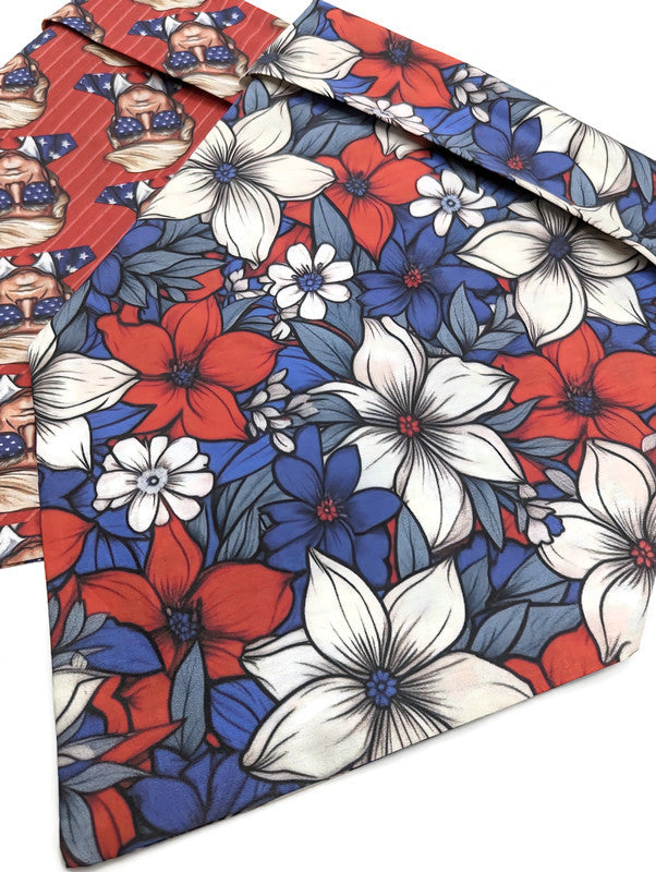 2 Bandana Bundle Pack - Trump and Floral