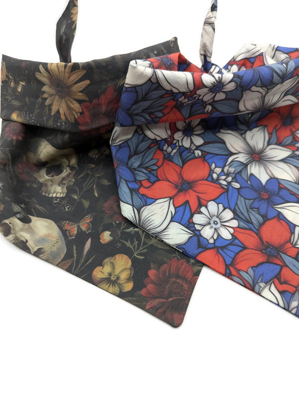 2 Bandana Bundle pack - Skulls and Floral