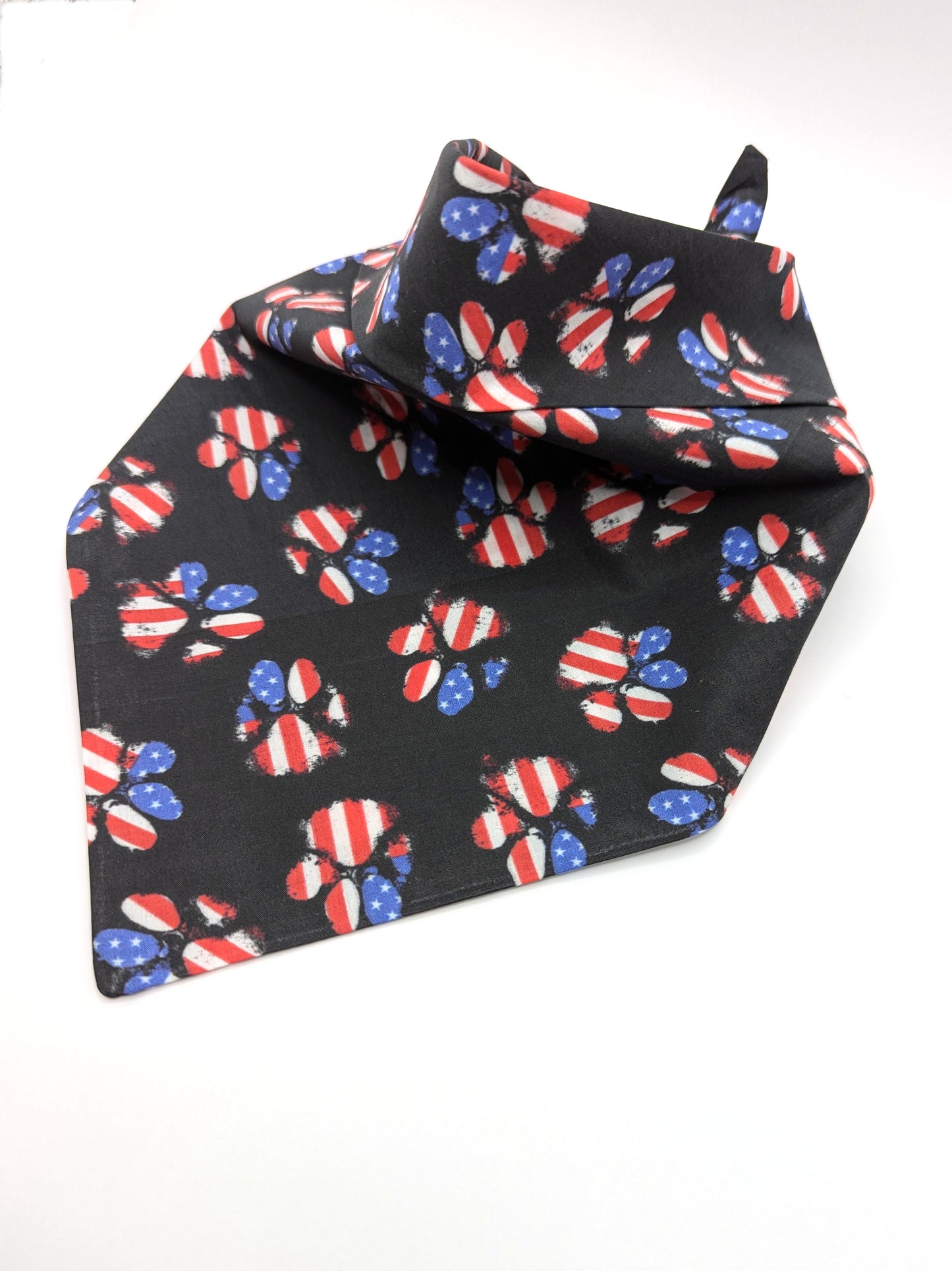 Patriotic Paw Print Bandana