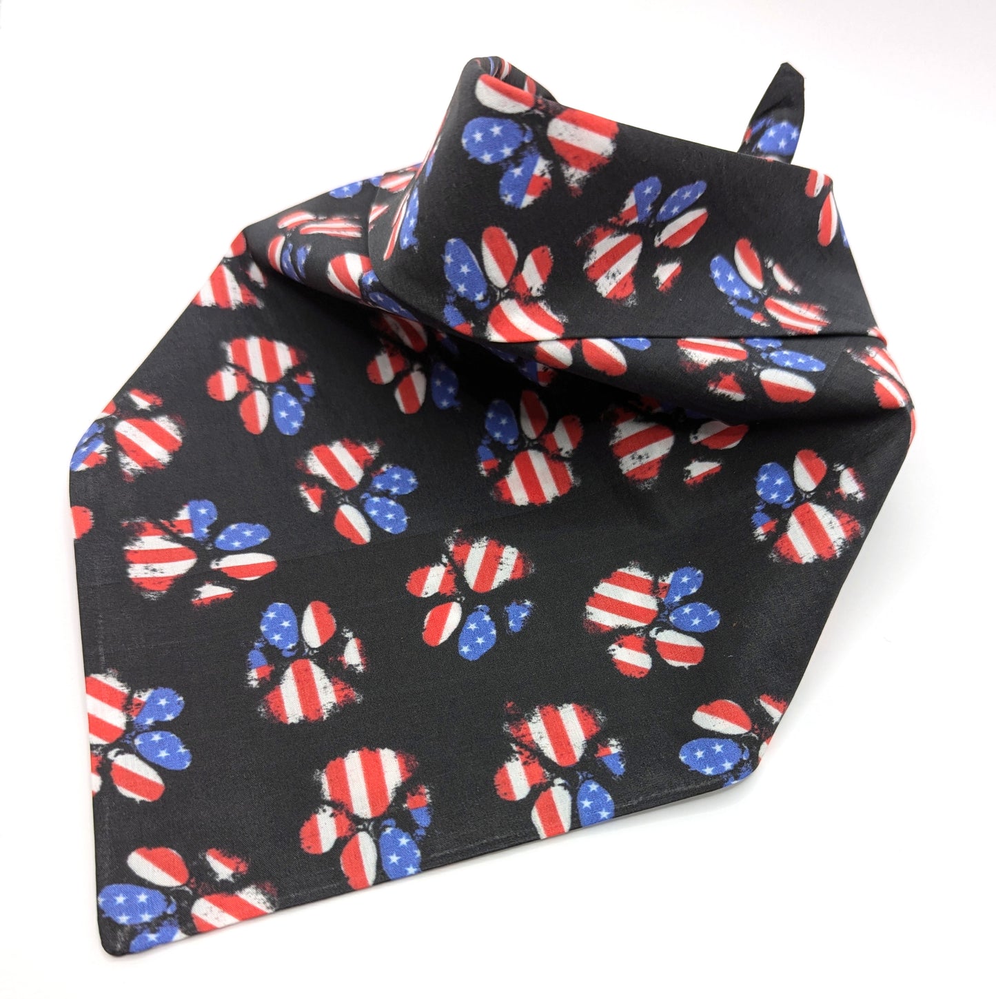 Patriotic Paw Print Bandana