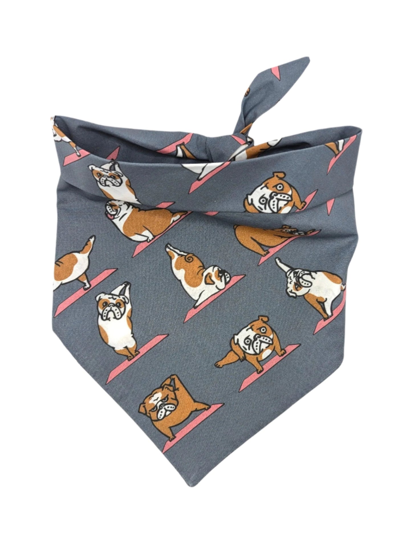 English Bulldog Yoga Dog Bandana