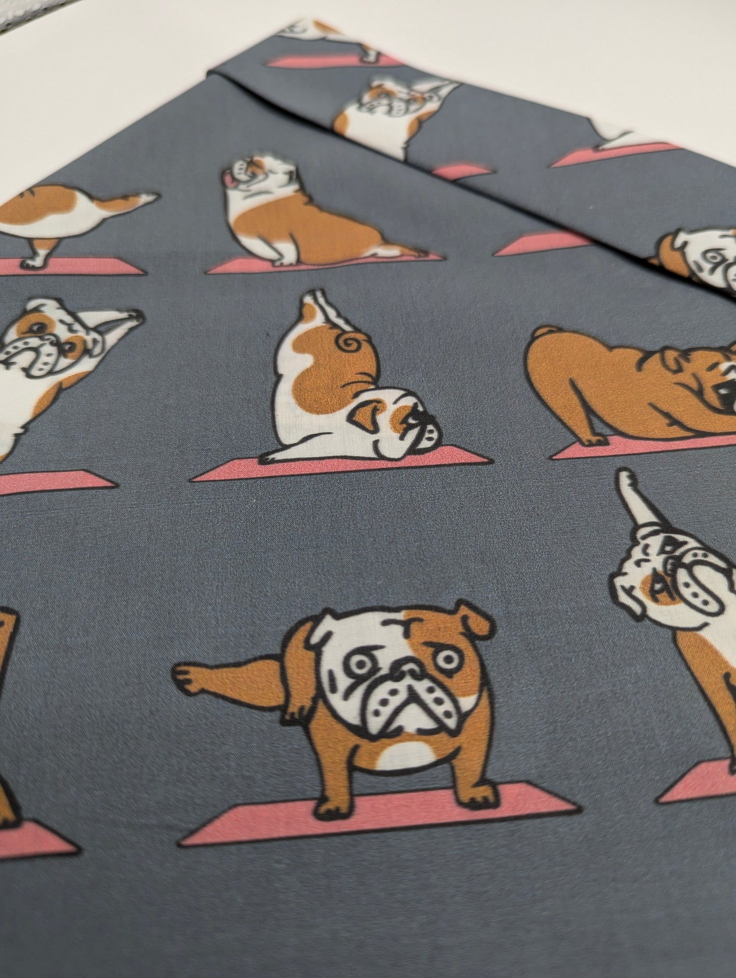 English Bulldog Yoga Dog Bandana