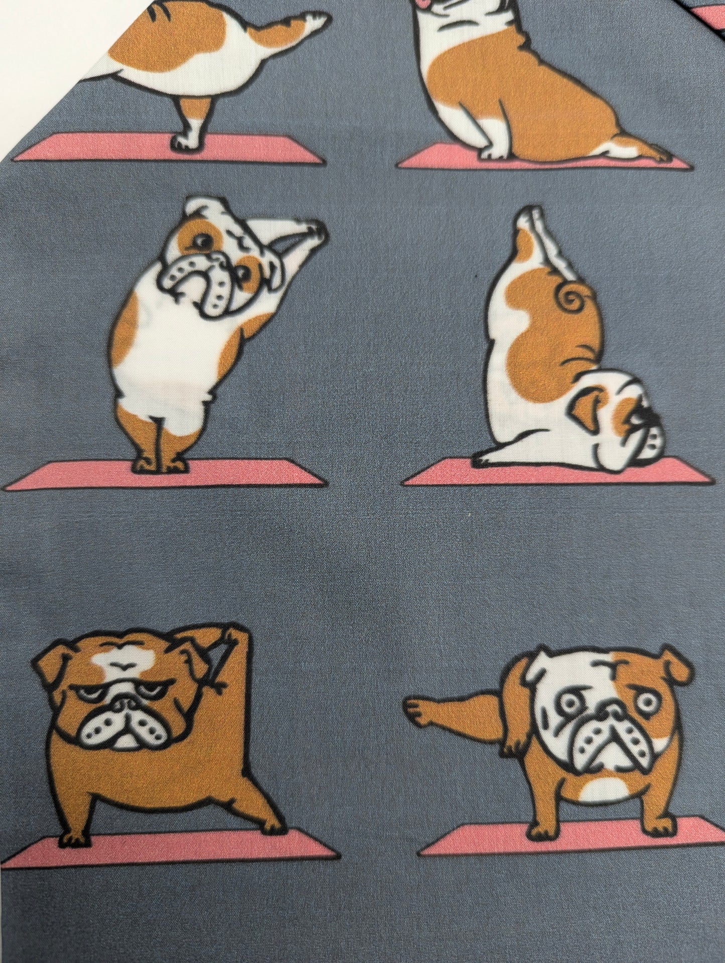 English Bulldog Yoga Dog Bandana