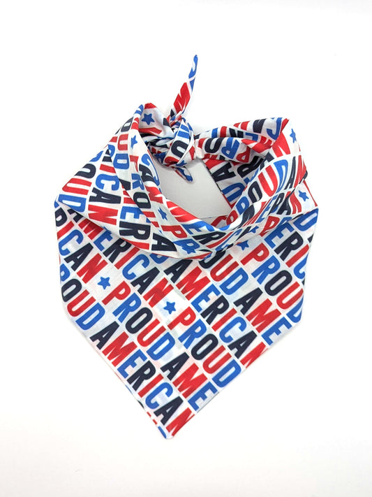 Proud American Patriotic Dog Bandana