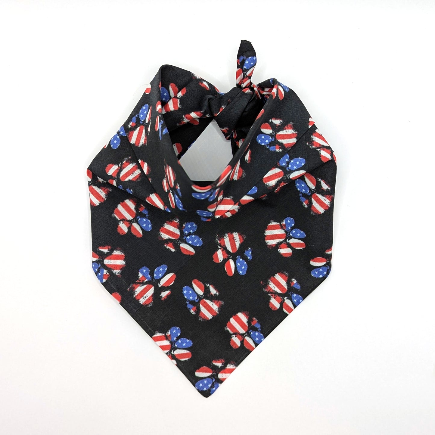 Patriotic Paw Print Bandana